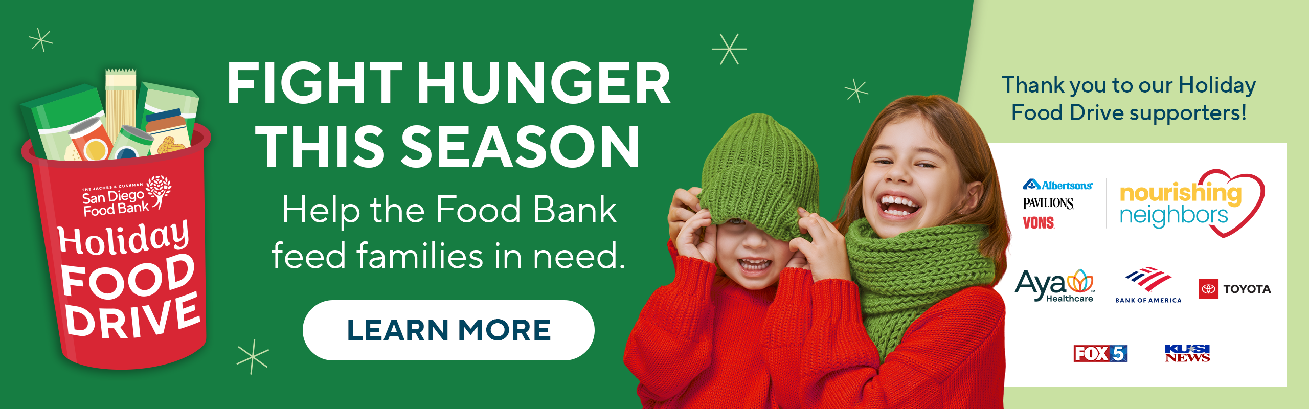 Fight Hunger This Season. Support the Holiday Food Drive