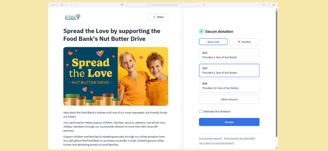 Virtual Food Drive Spread the Love