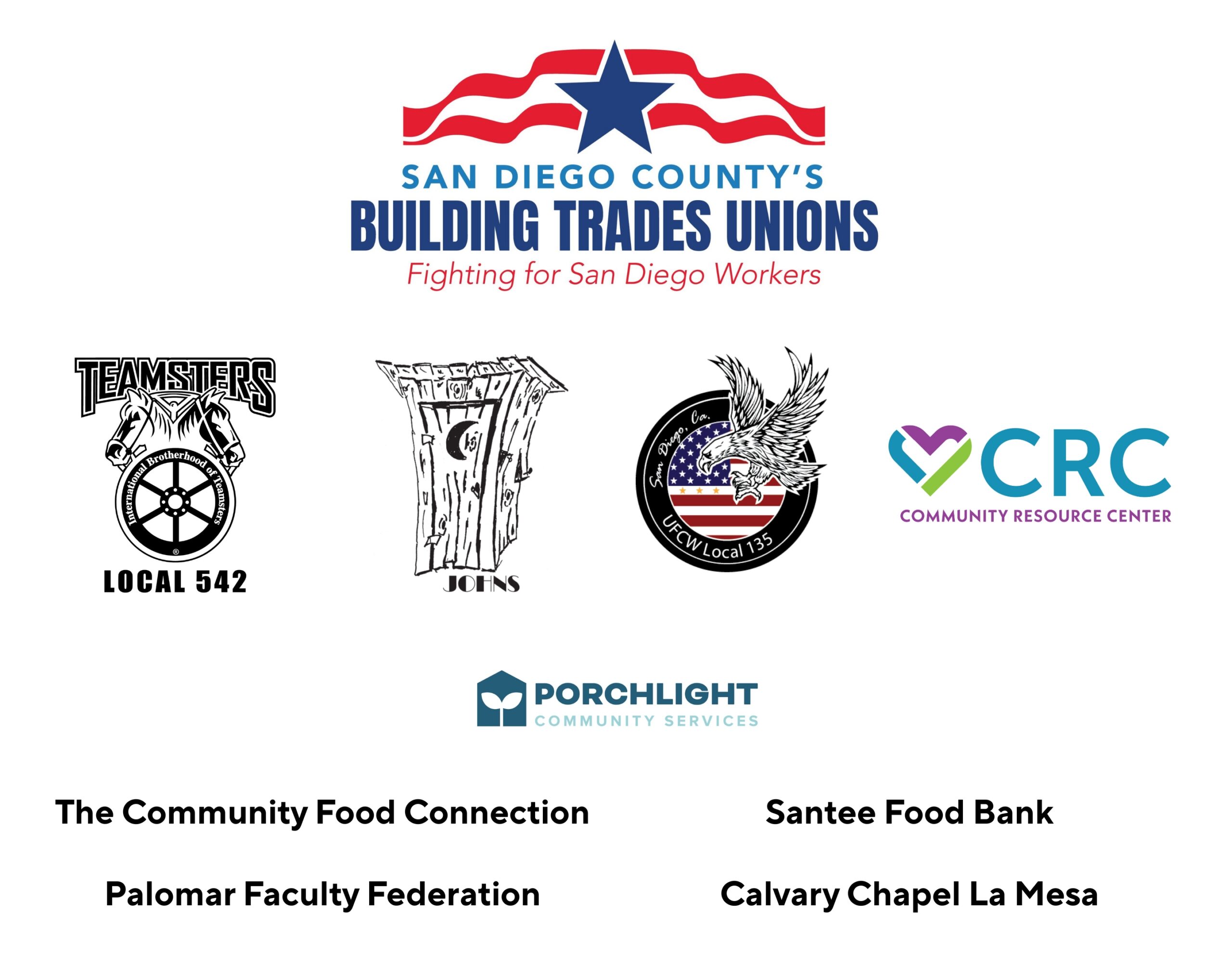 2026 Stamp Out Hunger sponsors.