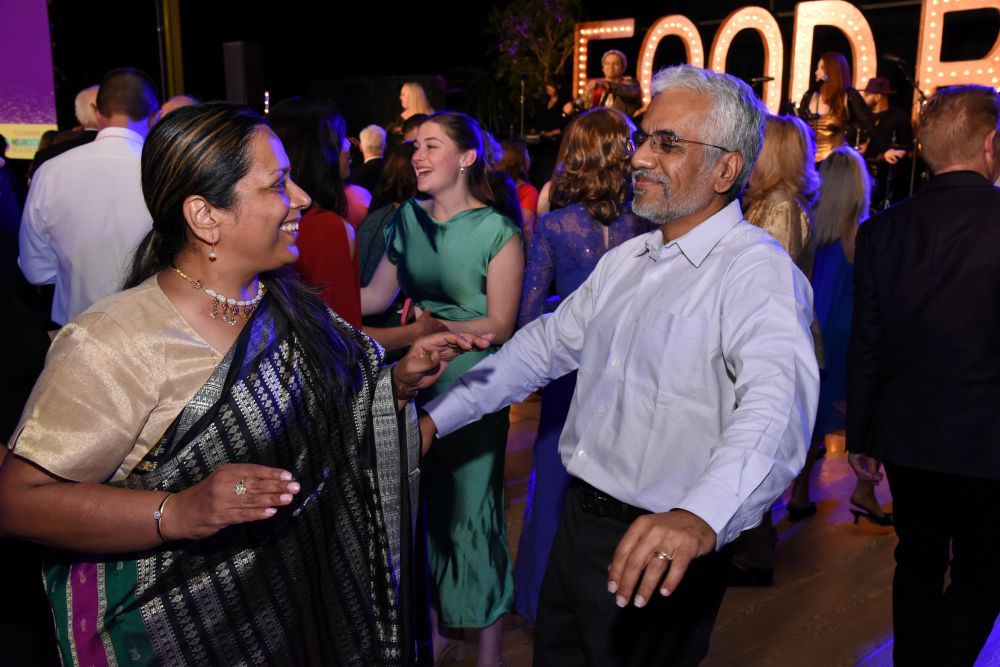 A couple dancing at the Gala.