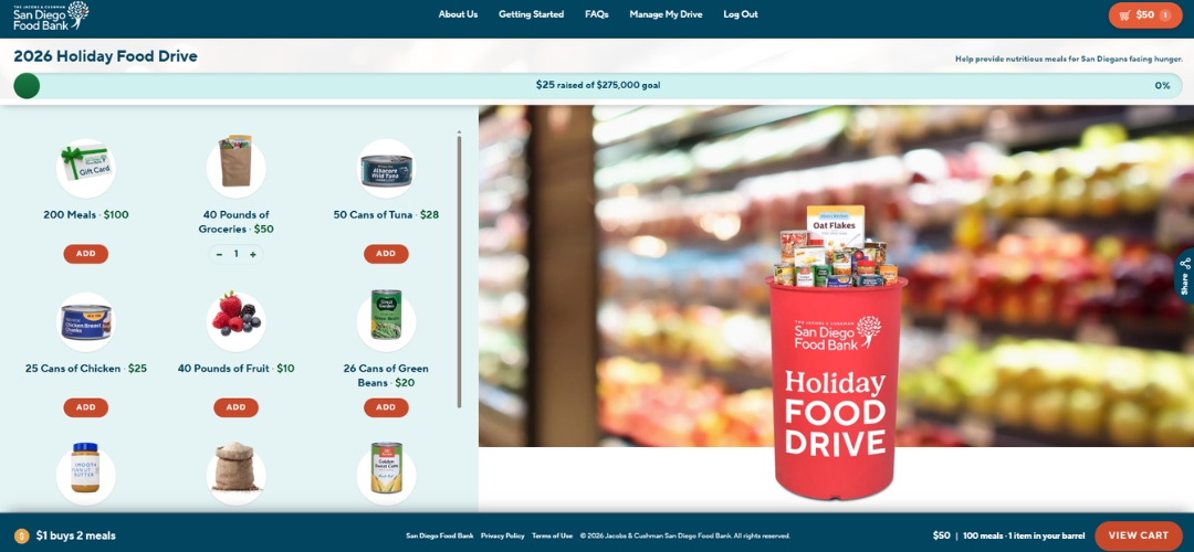 Virtual Food Drive